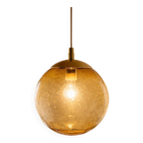 Large blown glass globe with bubbles