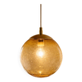 Grand globe en verre soufflé bullé