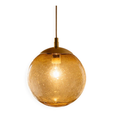 Large blown glass globe with bubbles