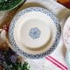 Lot de 6 assiettes plates terre de fer dépareillées
