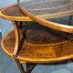 Old-fashioned tea table, 1920 in marquetry
