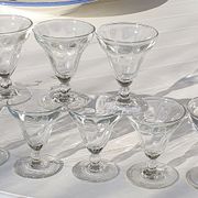 Set of bistro glasses