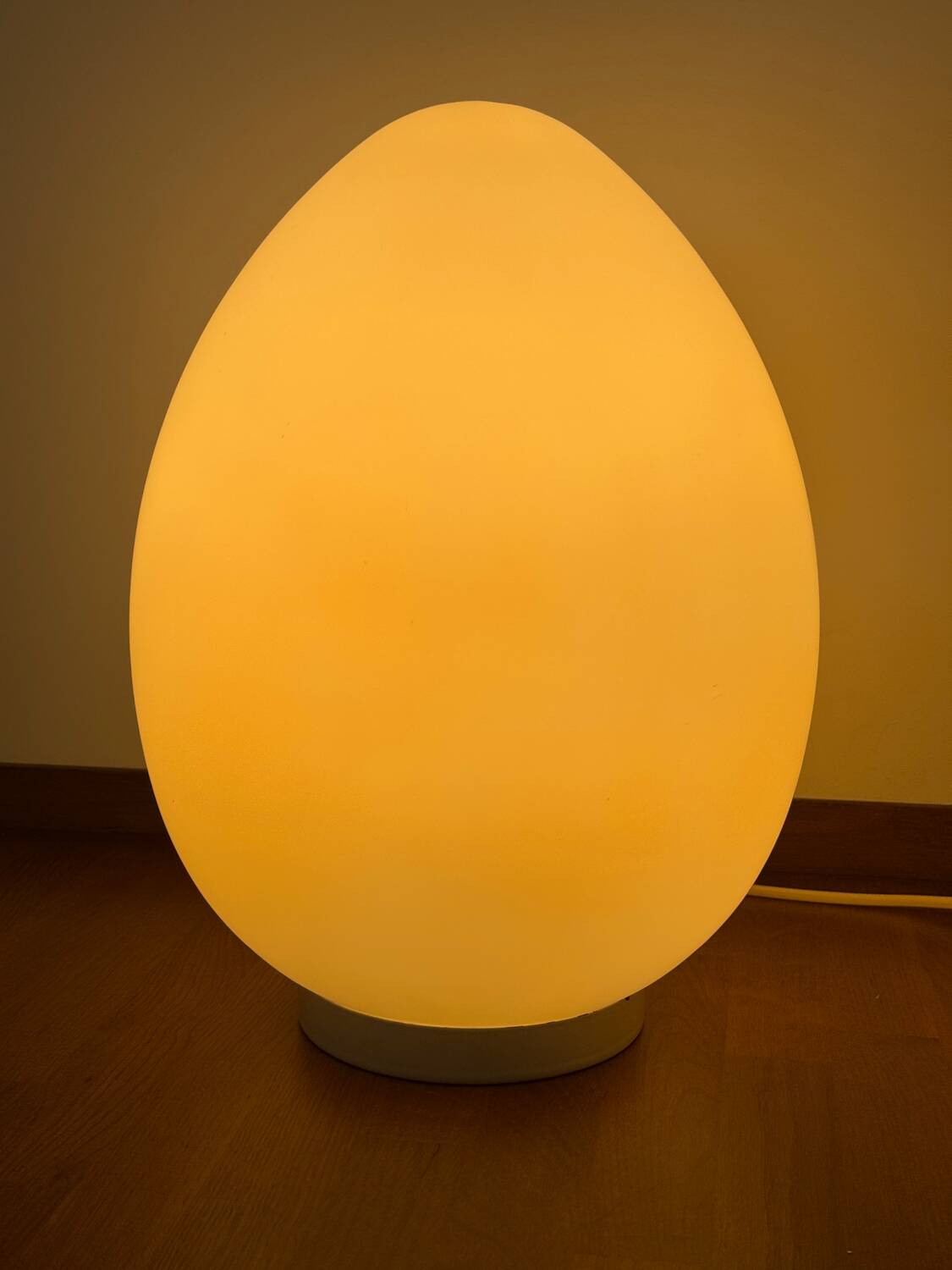 Duo de lampes œuf vintage 1970