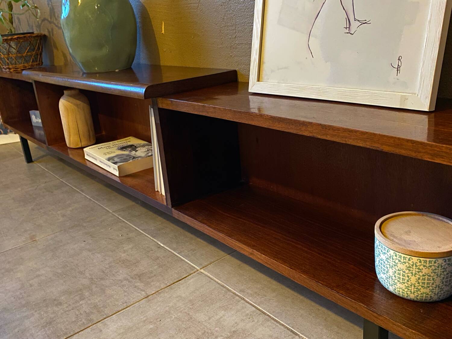 Vintage wooden sideboard (shallow)