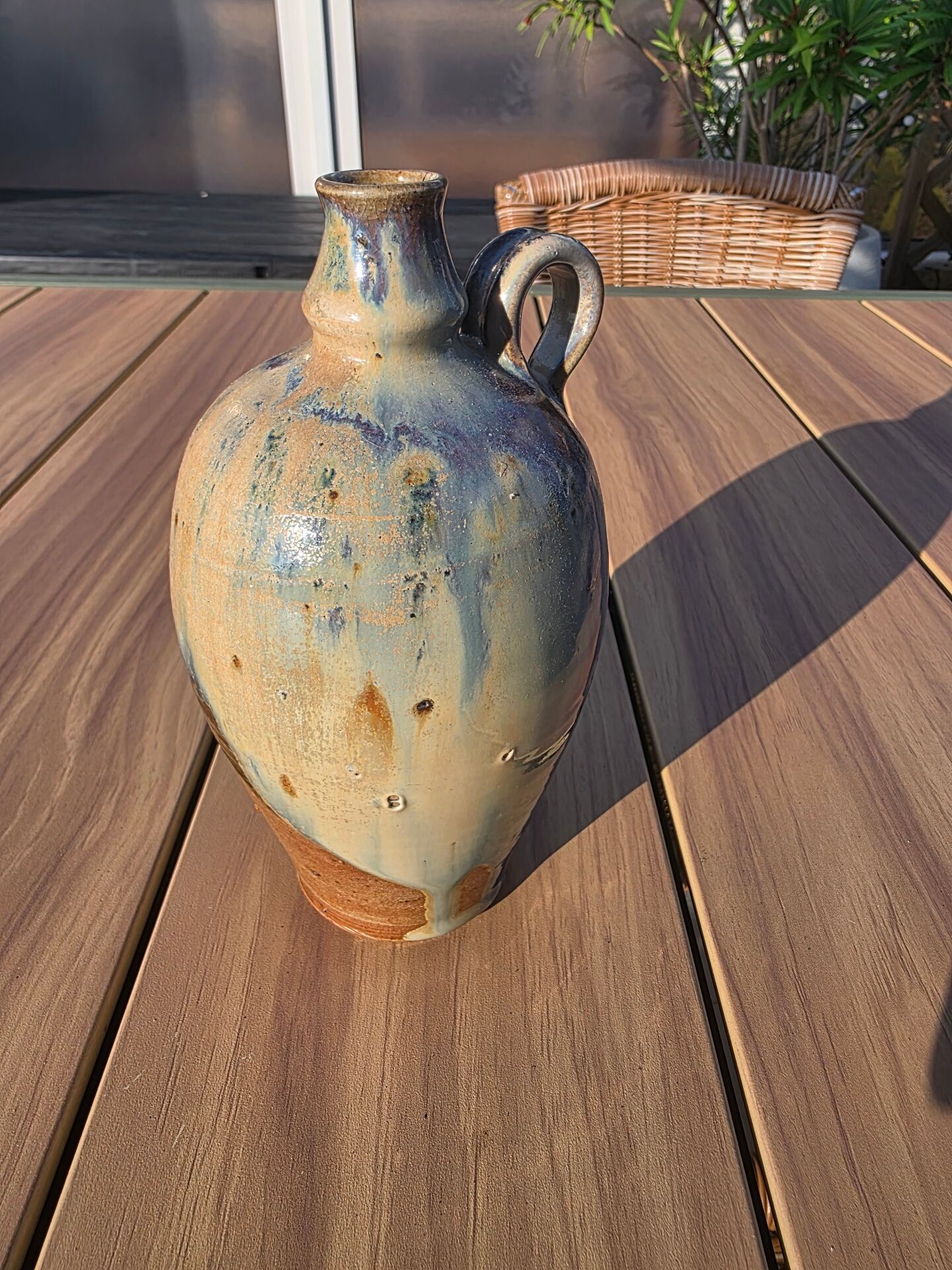 Soliflore Ceramic Oil Bottle Berangeville Jacques Asserin
