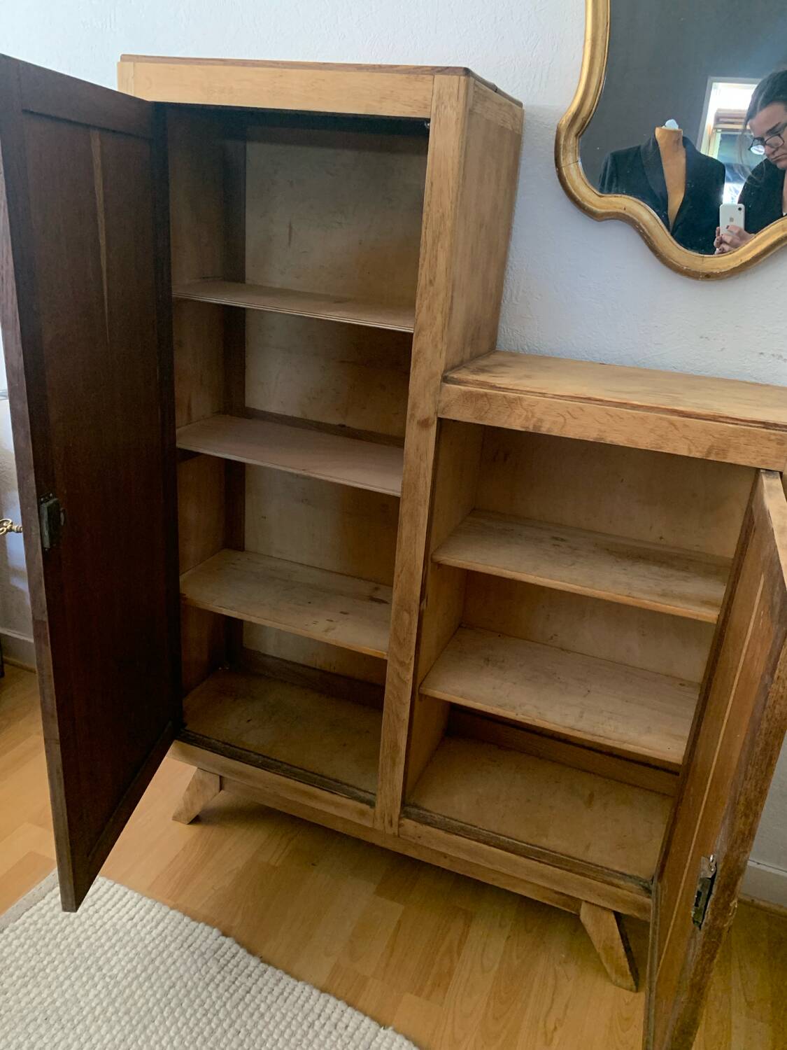 Parisian asymmetrical buffet cabinet