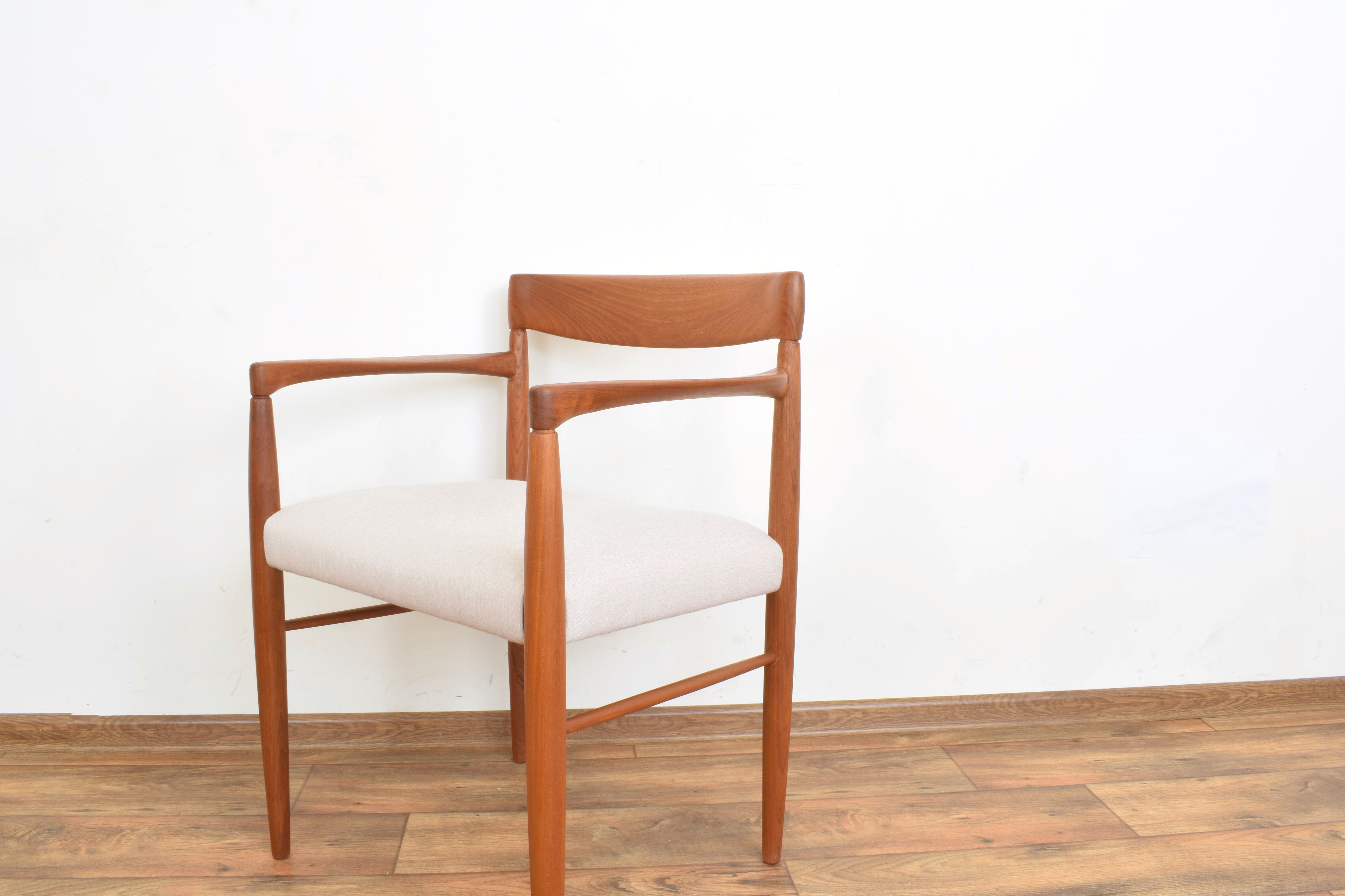 Danish Teak Armchairs by H. W. Klein for Bramin, Set of 2