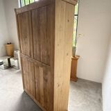 Glass cabinet or display case in pine 1950