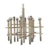 Sciolari chandelier. 1970. chromed steel and lucite