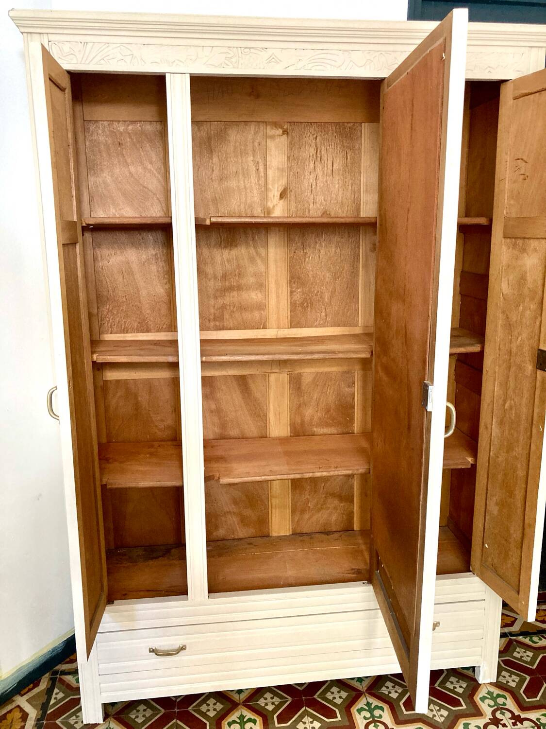Parisian wardrobe with mirror