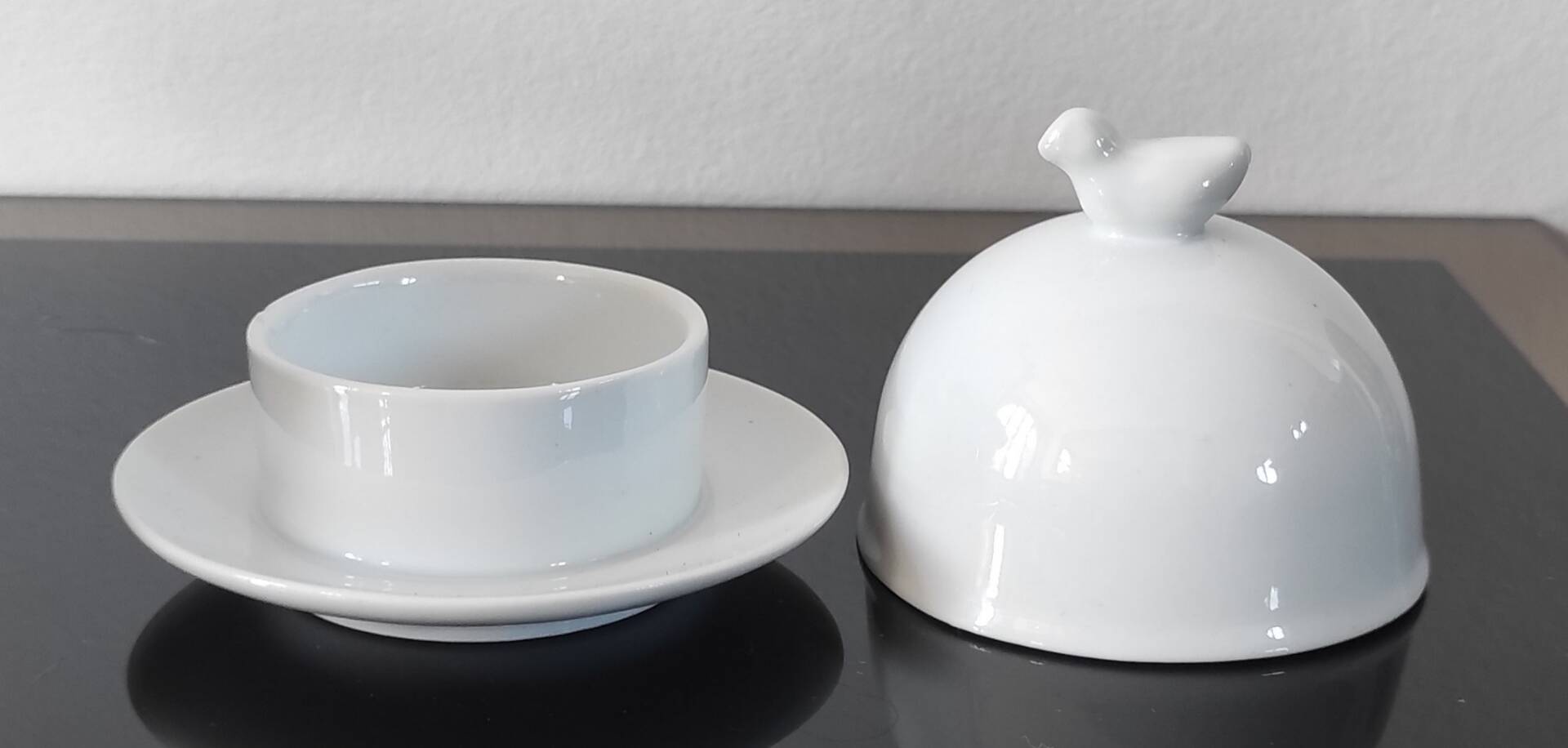 Ensemble de table vintage en porcelaine blanche