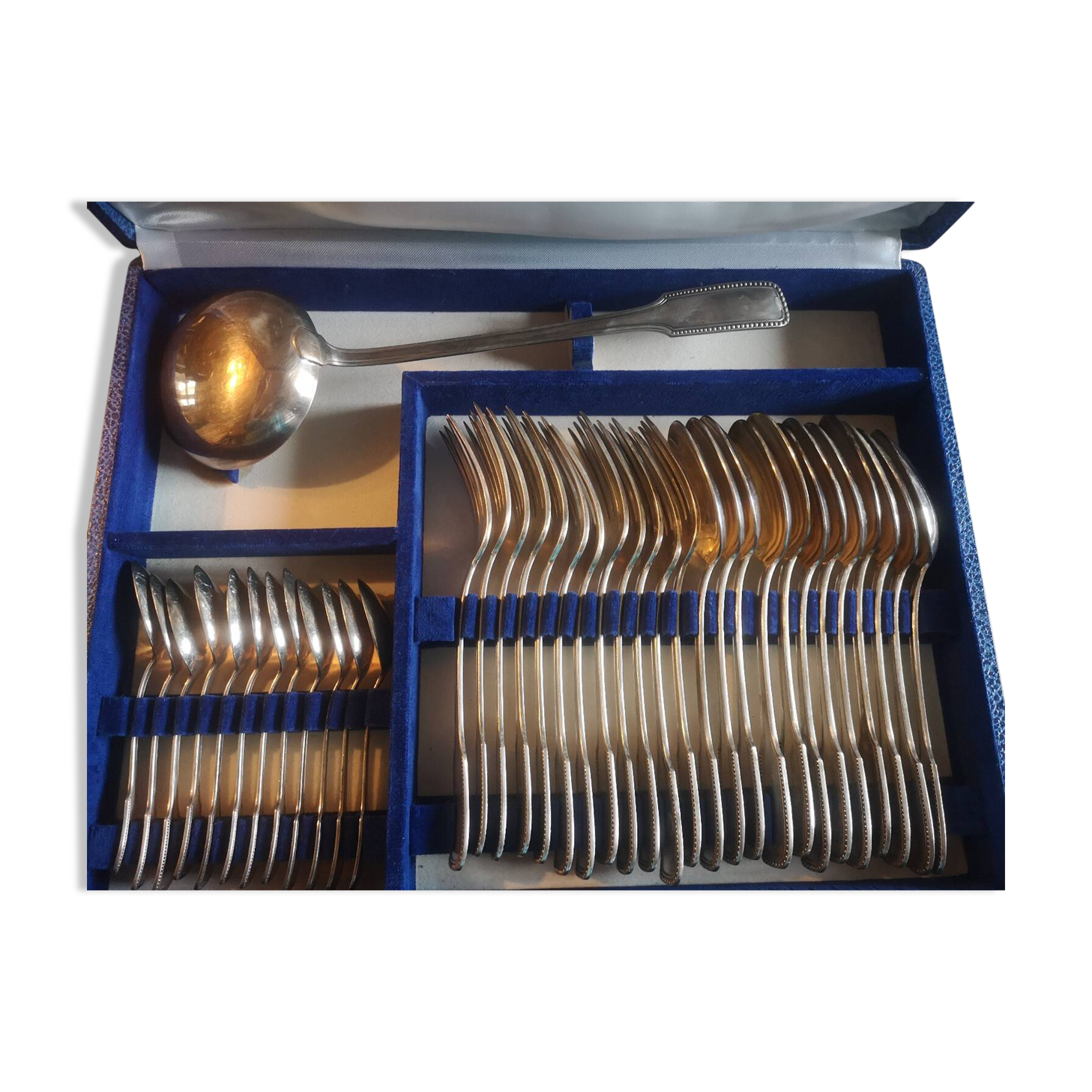 Silver-plated metal cutlery by Boulenger