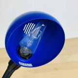 Blue flexible snake lamp, 80s, vintage