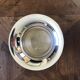 Cigar ashtray silver metal