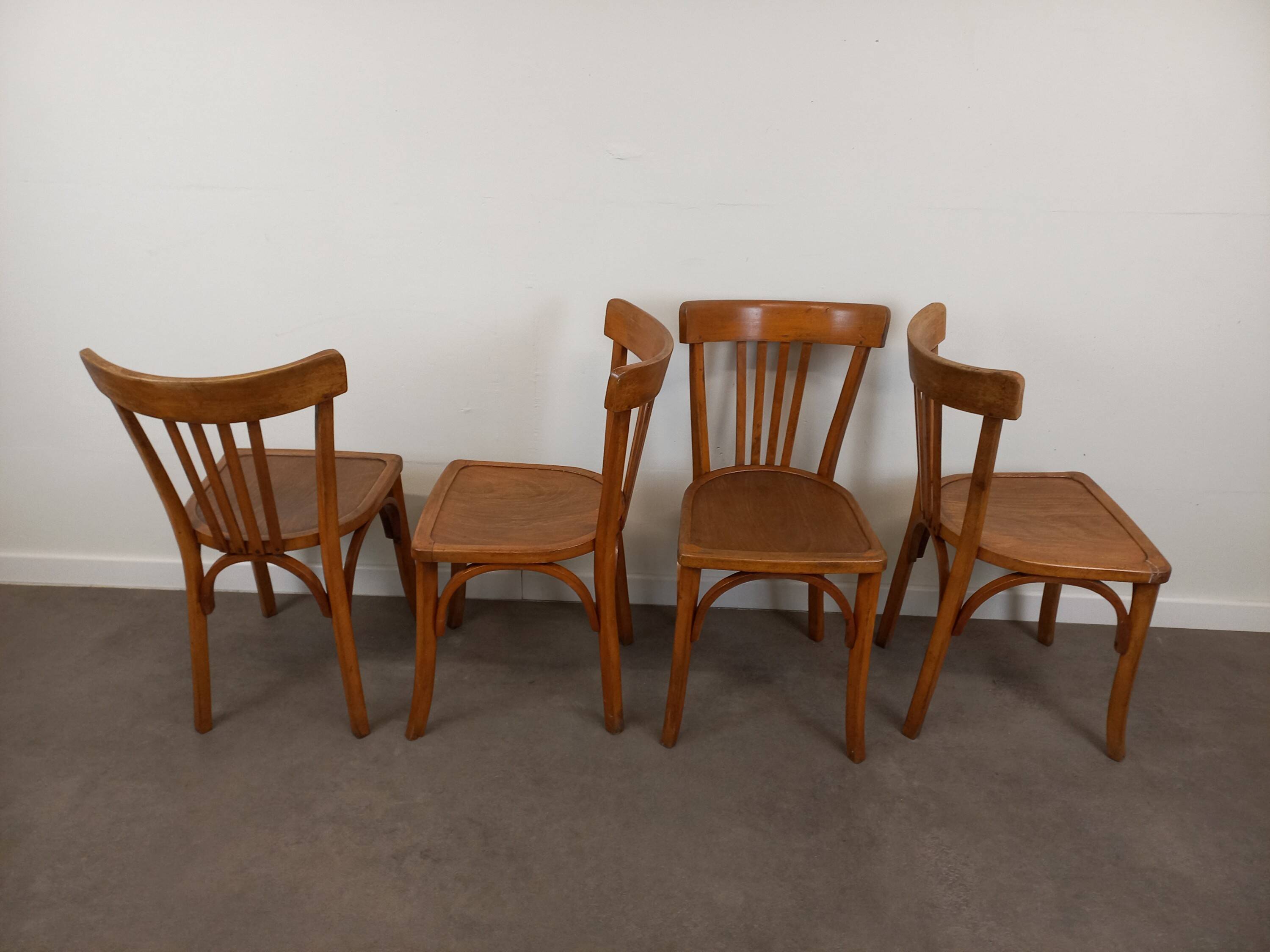 Chaises bistrot Luterma, set de 4
