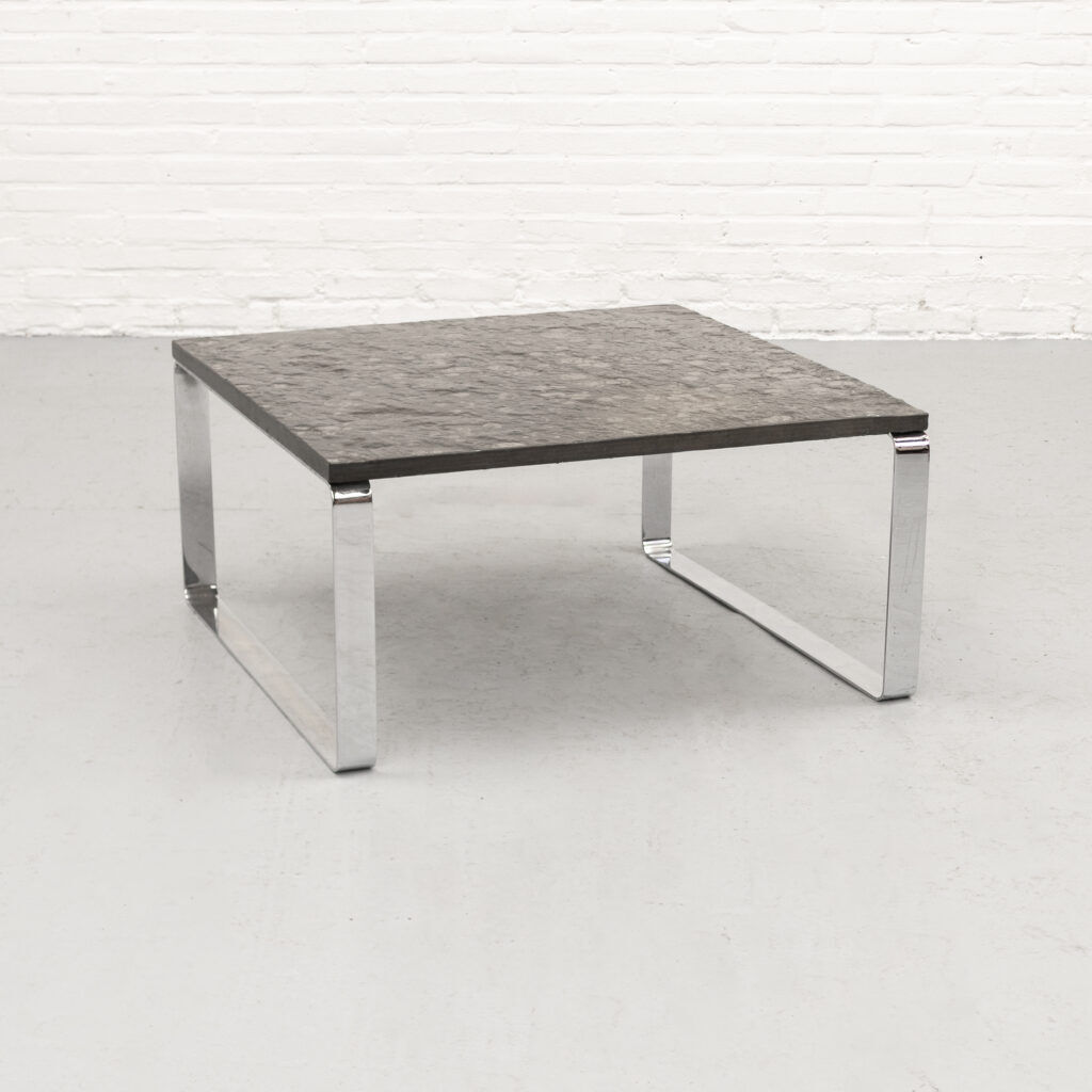 Table basse en ardoise Draenert des années 1970