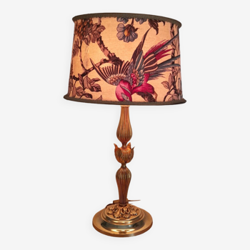 lampe de bureau a poser  laiton vintage