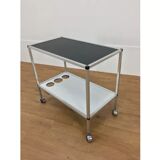 1970 minimalist serving in brushed aluminum reversible tray
