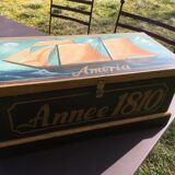 Painted wooden chest "Améria 1810"
