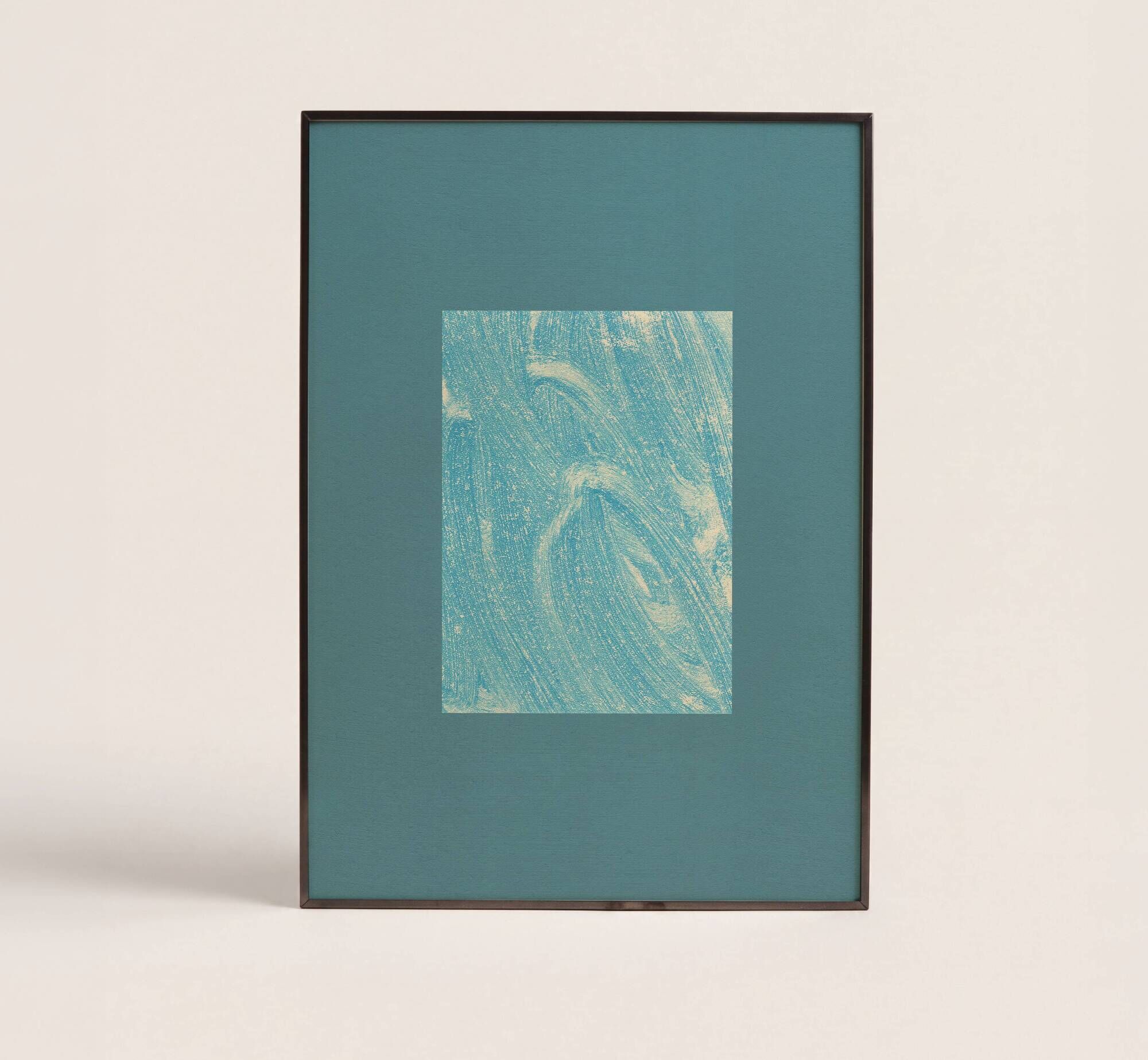 art print after an abstract painting signed Eawy