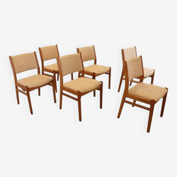 Set van 6 Deense eetkamerstoelen 'Bagenkop'