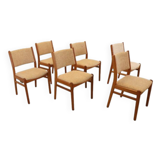 Set van 6 Deense eetkamerstoelen 'Bagenkop'