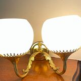 Brass and opaline wall lamp 60s