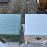 Wooden bedside table