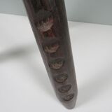 Tabouret brutaliste espagnol tripode 1960