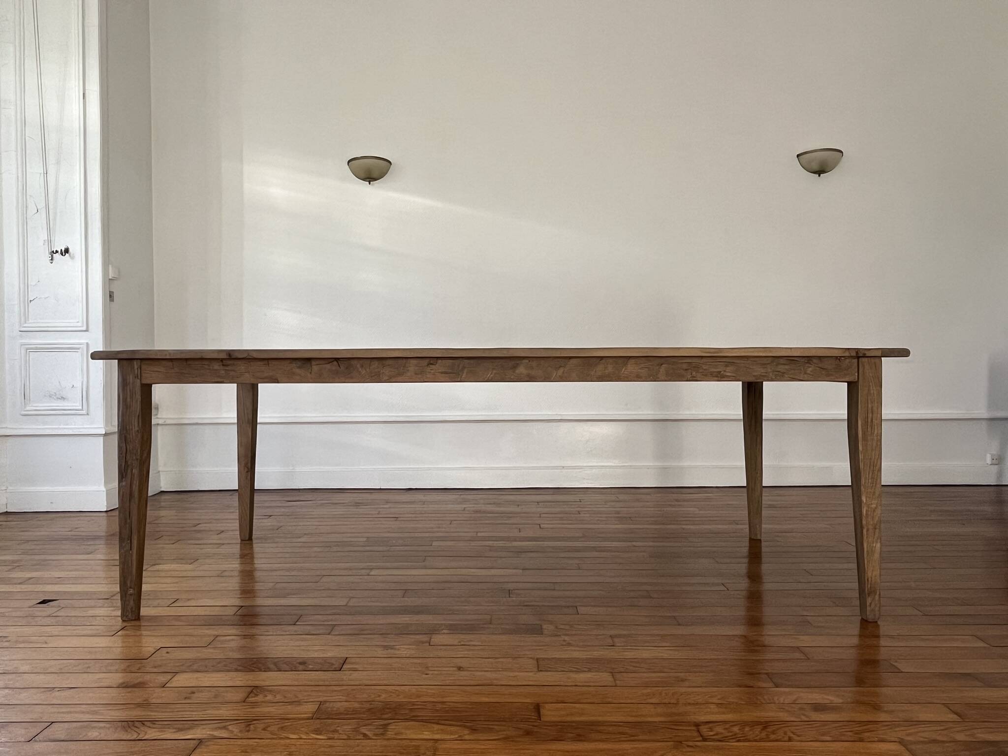 Farm table in solid oak Provence - 250 cm in length