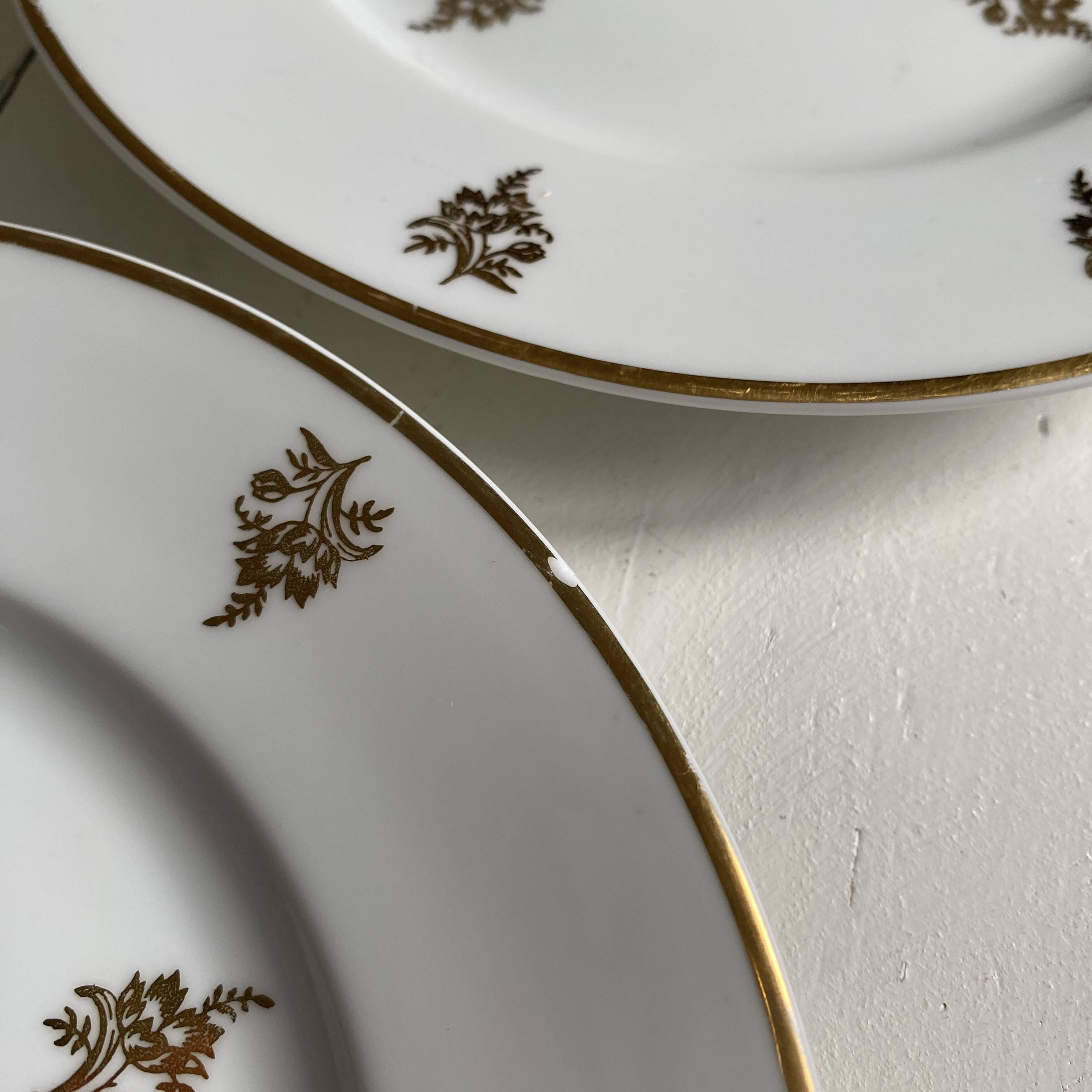 Six Limoges porcelain dessert plates