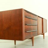Danish Rosewood & Teak Sideboard By Ib Kofod Larsen For Fredericia Møbelfabrik 1950's