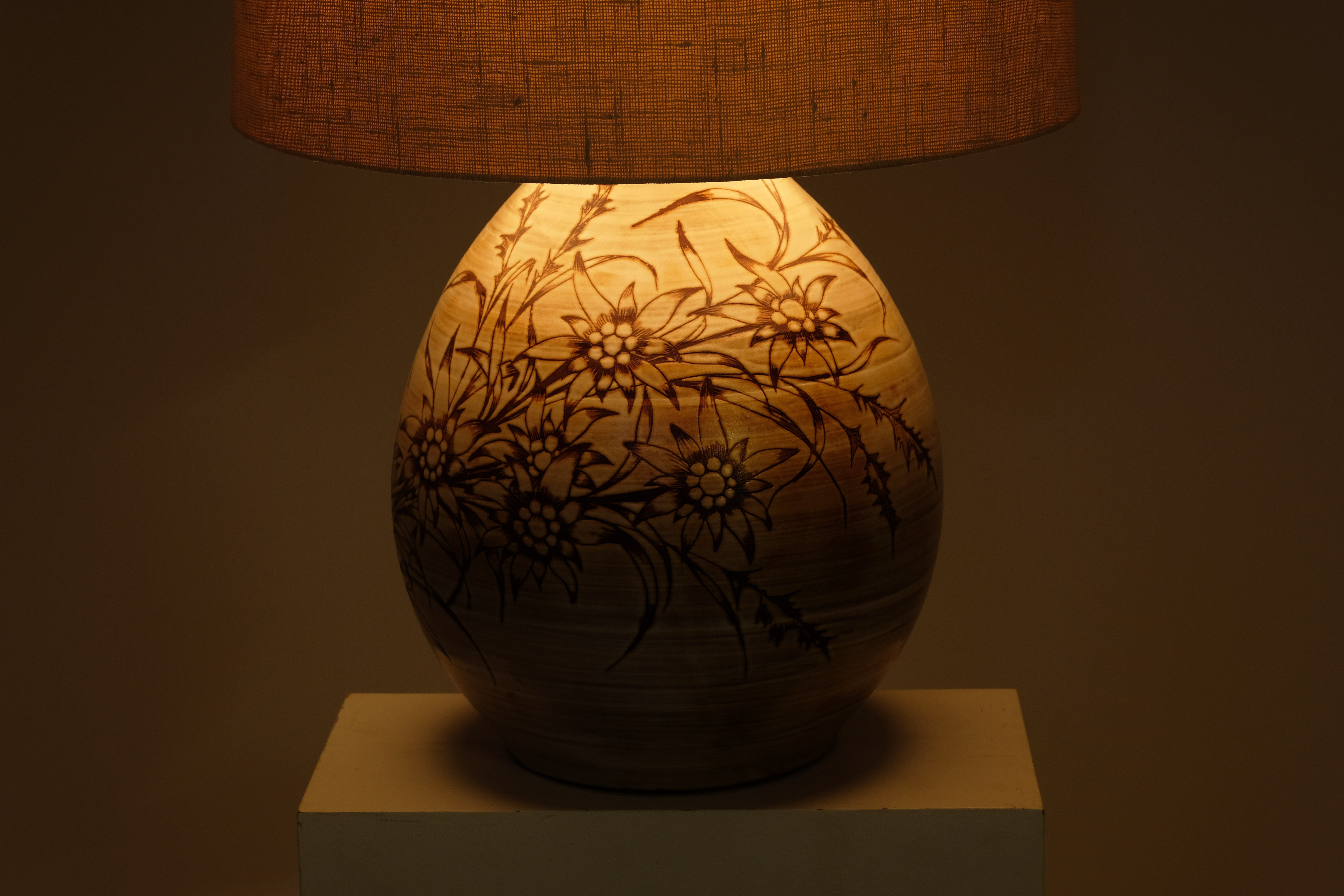 Lamp by Fonck and Mateo Vallauris 1960's