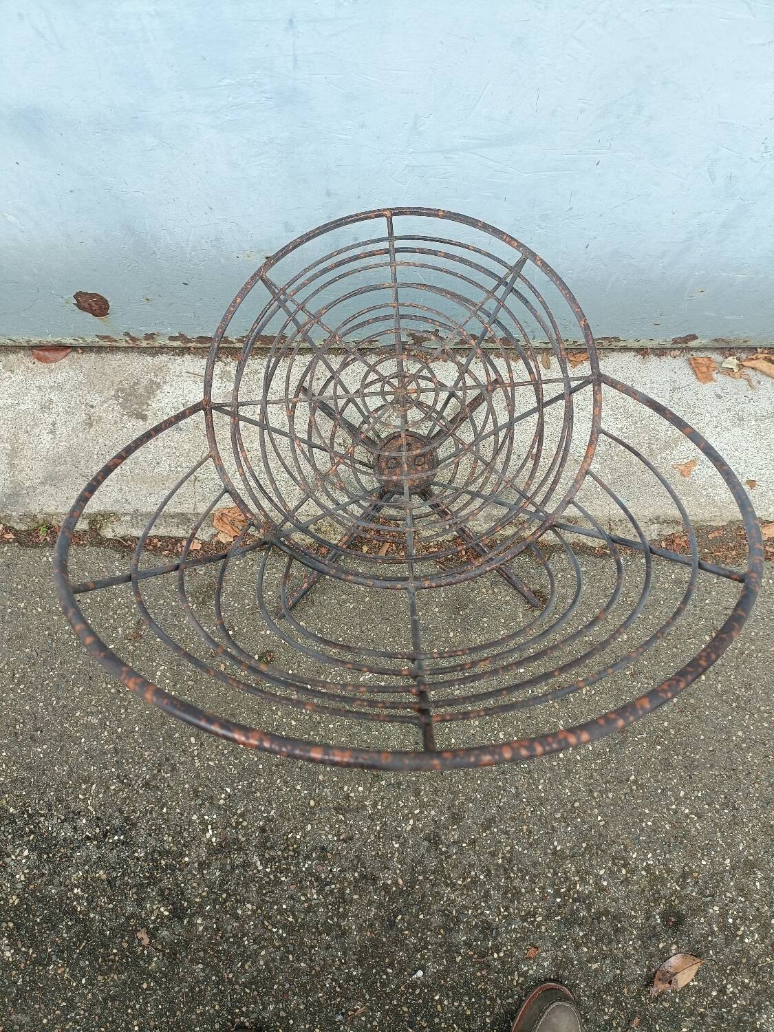 Art Deco metal chair, garden