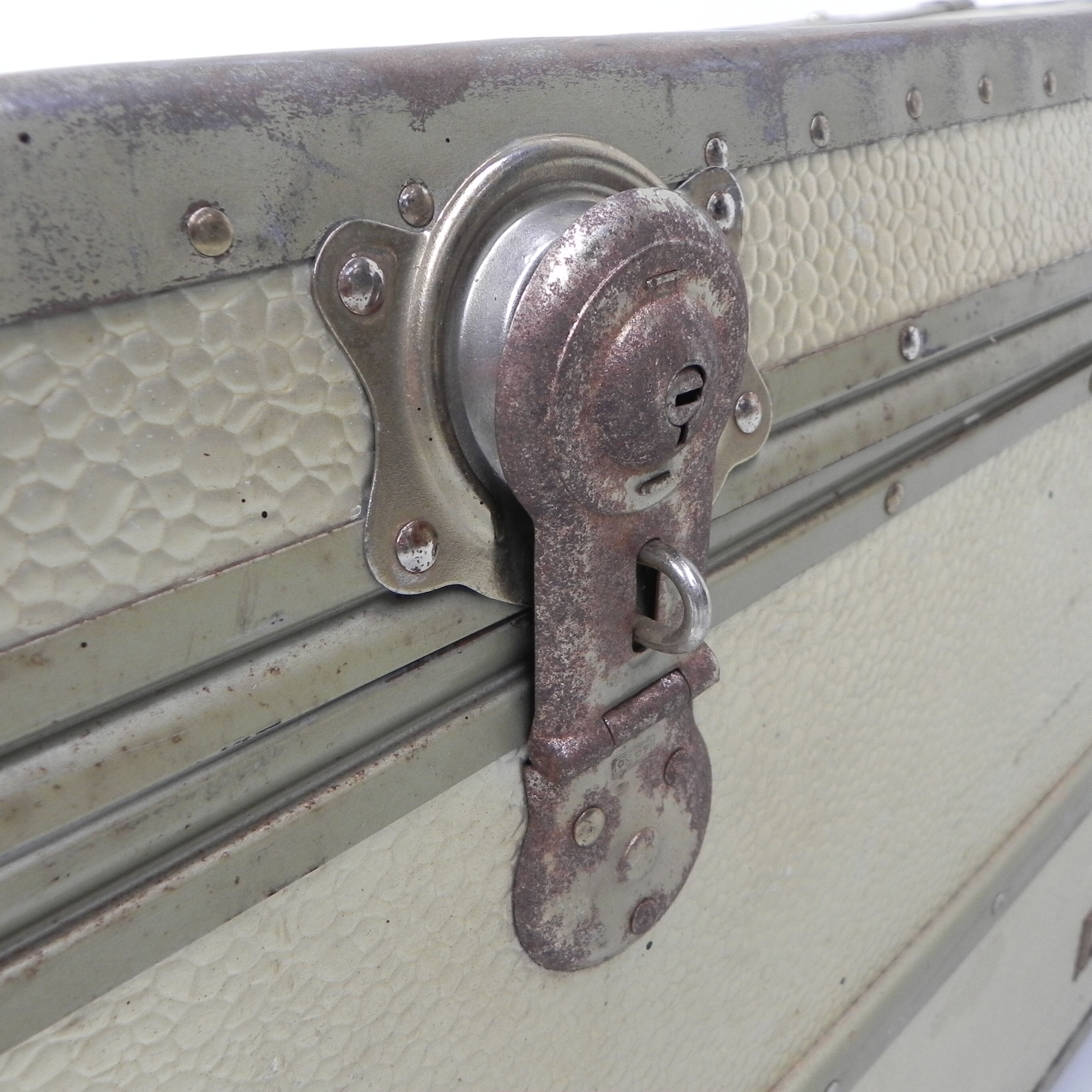 Aluminum clad chest, treasure chest