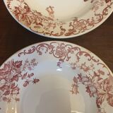 Six bellflower soup plates