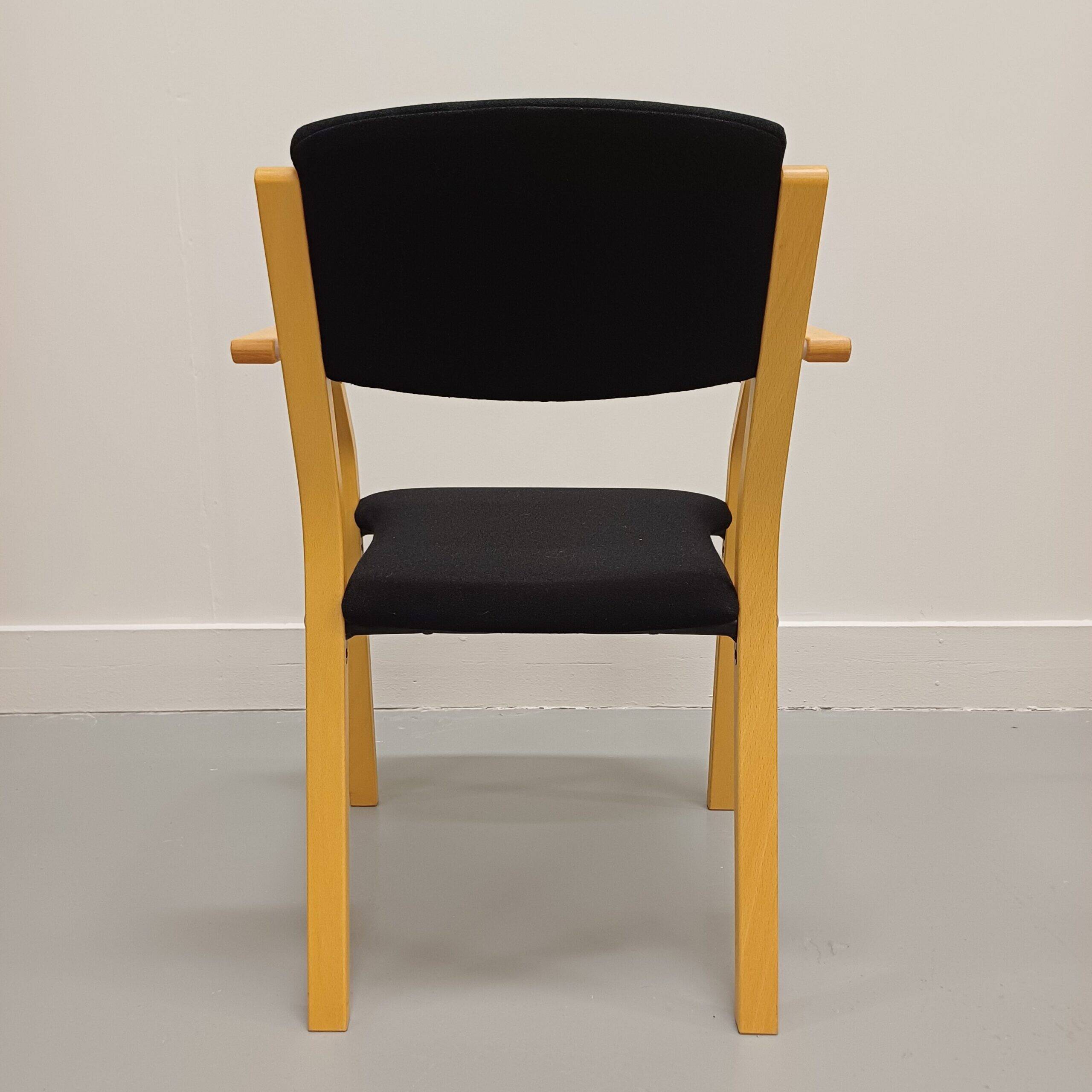 Scandinavian conference chair by LANA Design, made of beech – Denmark, 1960s