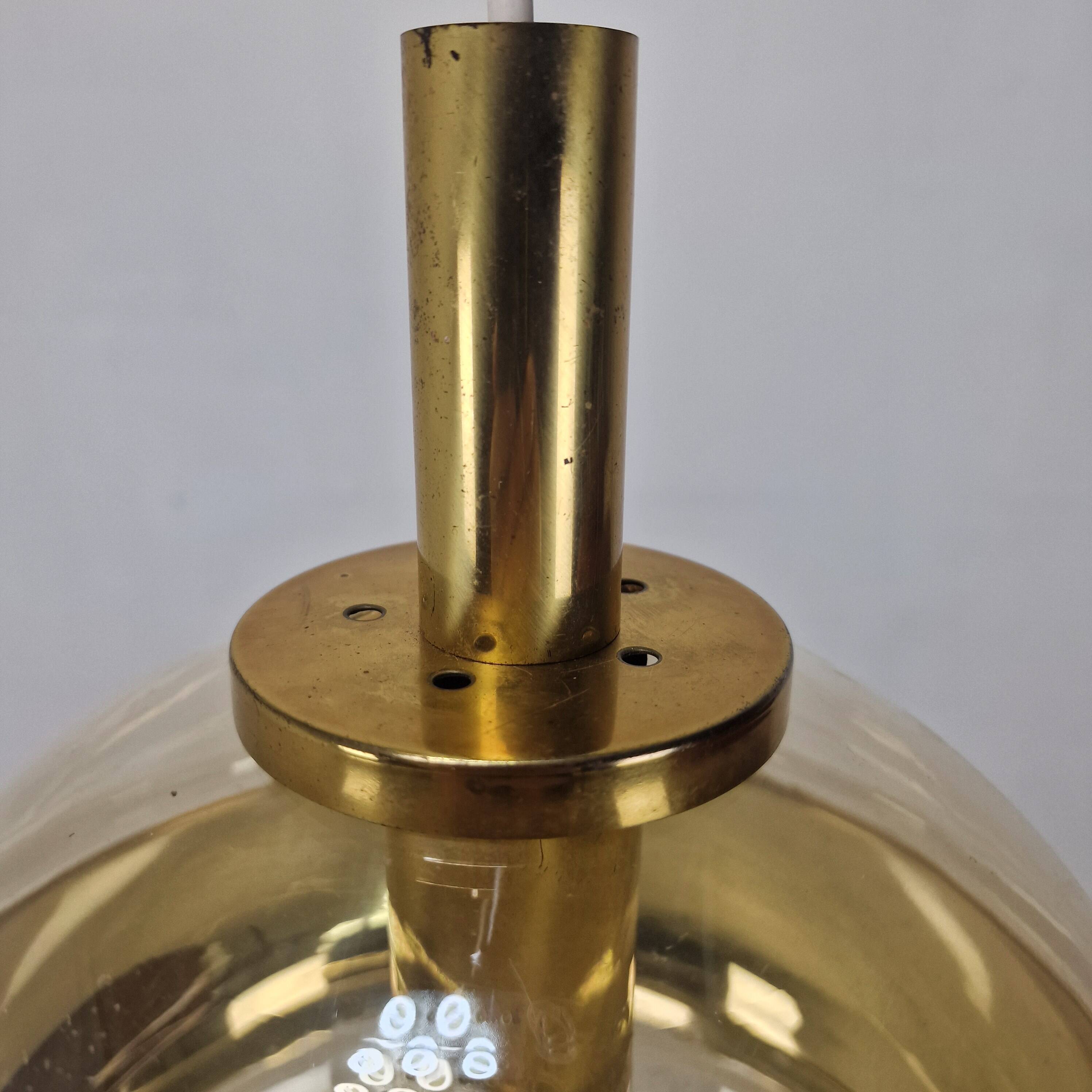 Elegant Mid-Century Modern Pendant by Peill & Putzler, Germany 1970's