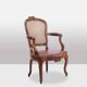 Pair of “cabriolet” armchairs in walnut and canework. Louis XV period. LS5209325
