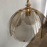 Smoked glass ceiling lamp