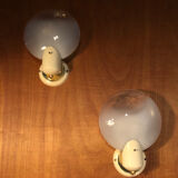 Pair of Italian wall lights circa 1960