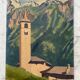Oil painting landscape mountain 1947