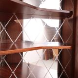 Danish rosewood corner display cabinet, 1960s