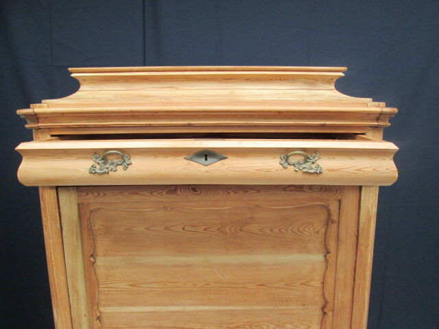 19th century Danish pine wardrobe