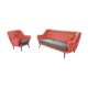 Set 1 1 armchair sofa organic years 50/60