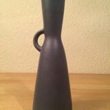 Vintage Scandinavian style blue ceramic vase