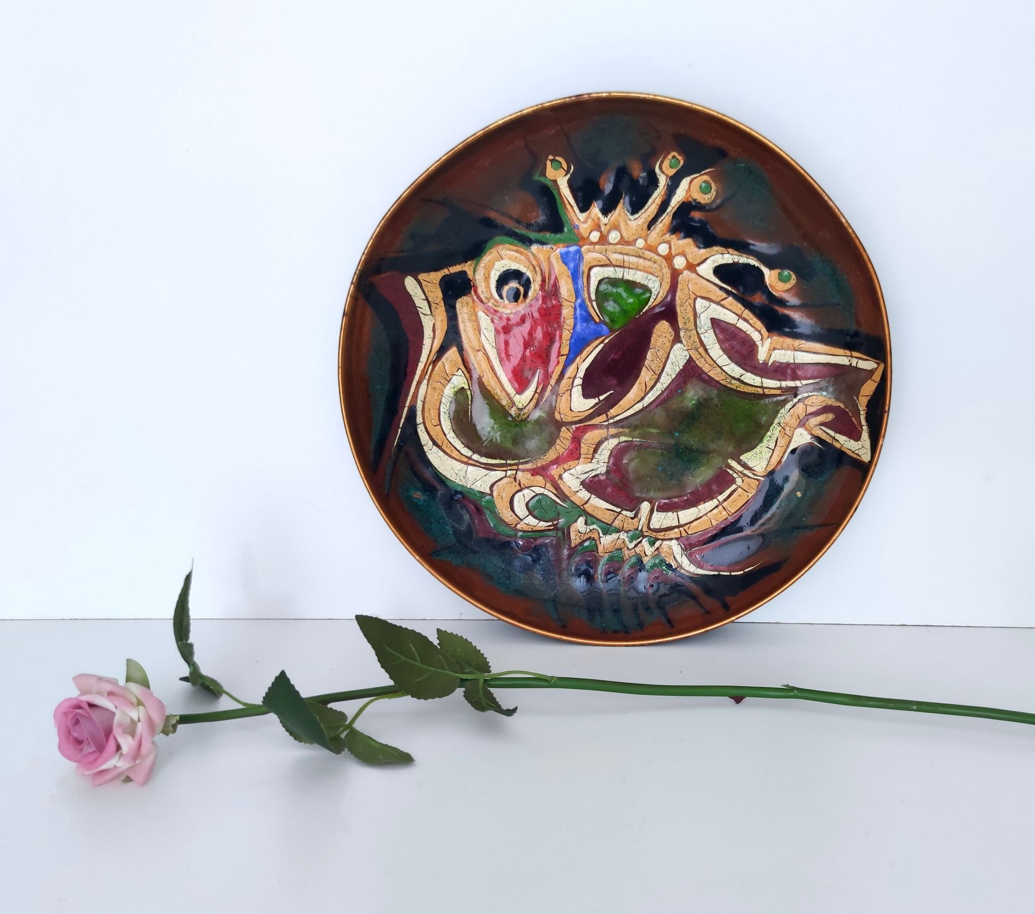 Vintage copper vide-poche