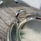 Silver-plated duck foie gras dish