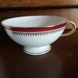 Ensemble pot à lait en porcelaine de Limoges et sa tasse