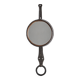 Wrought iron mirror by Léopold Gest, France, circa 1970.